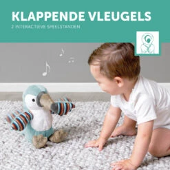 Zazu Timo De Toekan Klappende Knuffel Met Geluid Engels ZA-TIMO-01 -Dirkje || Jollein || bébé-jou Verkoopwinkel zazu timo de toekan klappende knuffel met geluid za timo 01 8